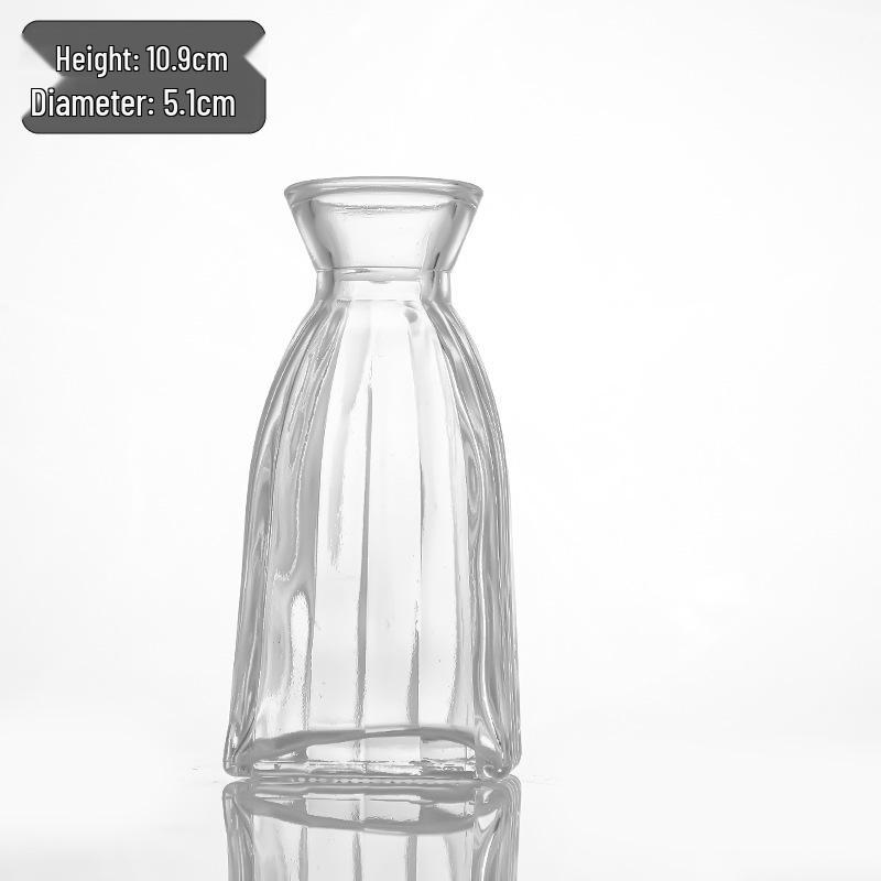 Retro Französisch-Amerikanische Mini-Glasvase für Trockenblumen & Grünzeug