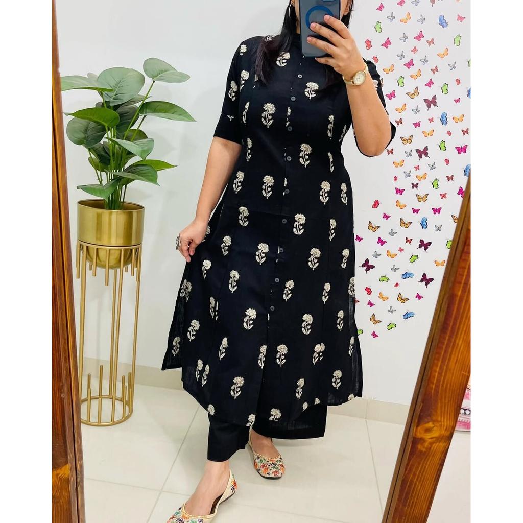 Ensemble Kurta Pantalon Coton Vêtements de Fête Bollywood Femmes Designer Haut Tunique Kurti Robe SC-2226