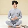 Children's Cotton Wool Thermal Long Johns Set for Boys & Teens - Medium to Large Sizes, Autumn
