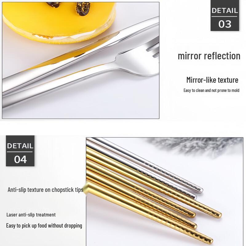304 Stainless Steel Portable Cutlery Set