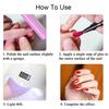 Yousheng 1/6Pcs Nail Polish Pen 3-in-1 Quick Dry Long Lasting High Gloss DIY Manicure Nail Art Natural Nude Women Girls Fingernail Toenail Gel Polish