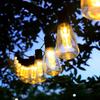 Solar Powered LED String Lights Highlight Outdoor Shatterproof Big Bulbs Garden Holiday Decor Waterproof Lights Camping Light