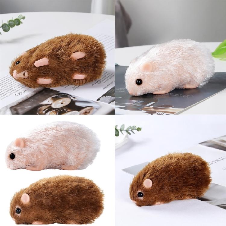 Realistic Animal Doll Pet Raise Toy Office Display Model Toy Hamster Kids Gift