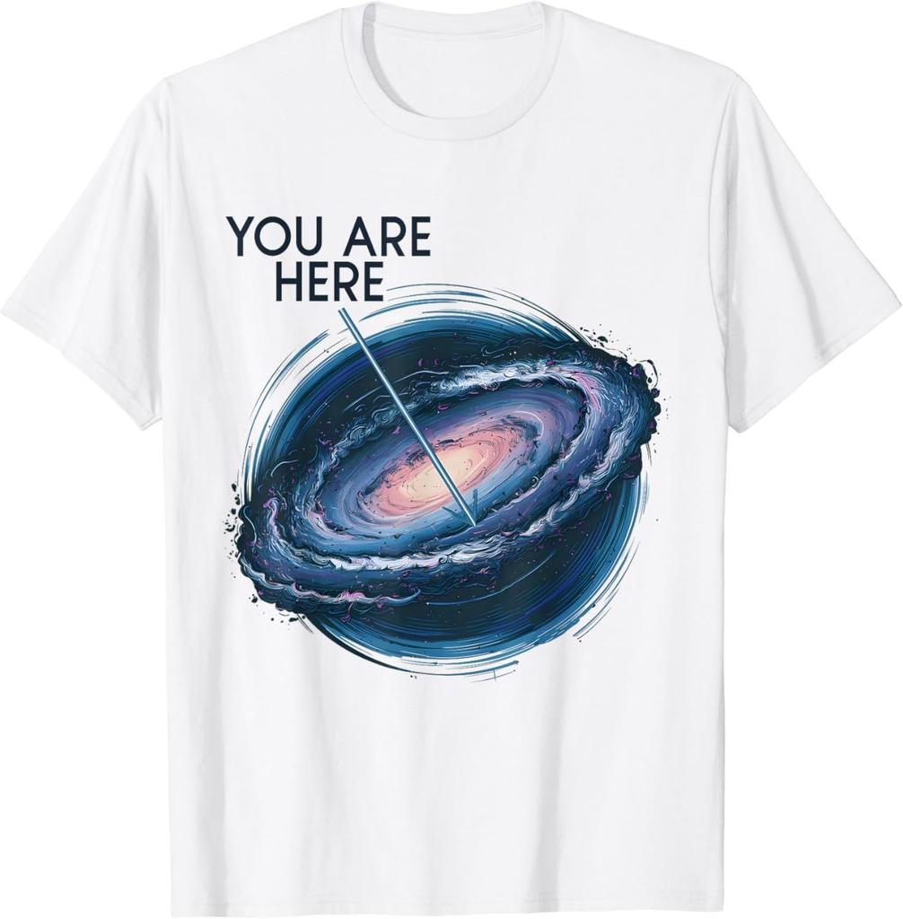 Vtipné Jsi Tady Galaxie Astronomie Mléčná Dráha Vesmír Sci-Fi Tričko Dámské Unisex Oblečení Grafická Trička Streetwear Harajuku