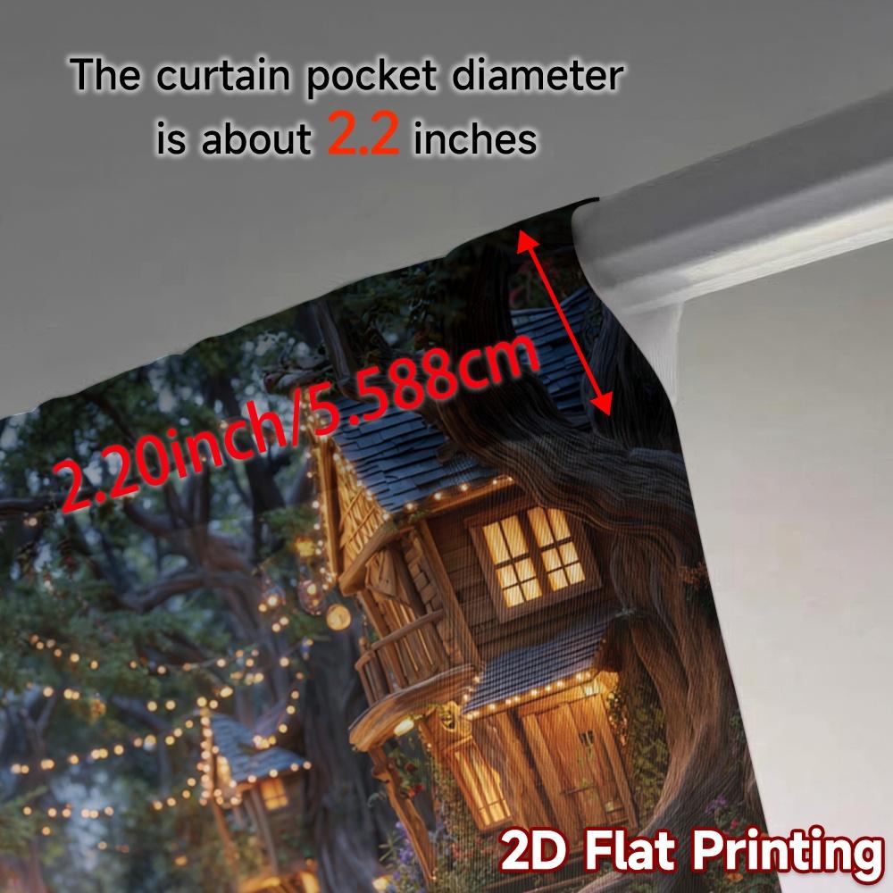 Set Of 2 Flat Printing Curtains Without Rod Fairytrail Chic Print Durable Polyester Fabric Decorations Curtain Made