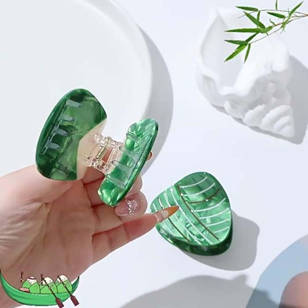 Waterproof Acetic Acid Hair Claw High-Quality Rice Dumpling Hairgrips Gift for Loong Boat Festival
