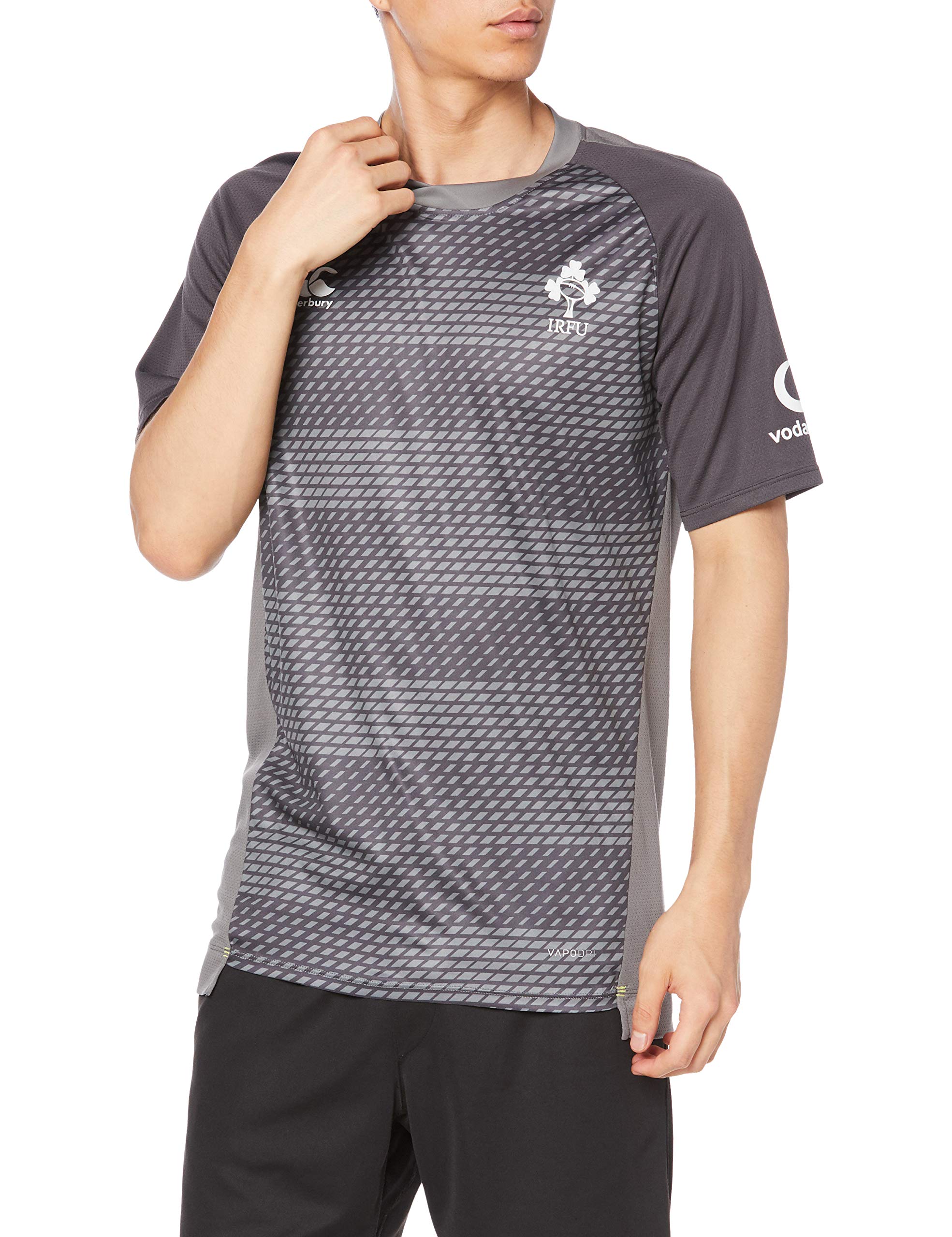 

Canterbury IRE VAPODRI SLIGHT TEE Practice Shirt, Men s, Black, US XS (equivalent to Japanese size S)