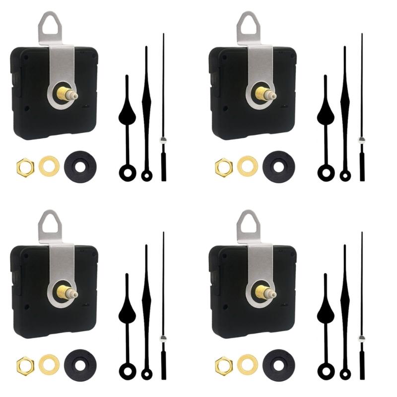 Quiet Move Movement Mechanism Plastic Housing Replacement Parts For DIY Wall Desk Clocks Precise Timing Quiet 4Sets