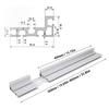 Miter Gauge Fence Aluminum Alloy 50-86cm Adjutsable Telescoping Miter Extension Fence for Woodworking Telescoping Miter Fence