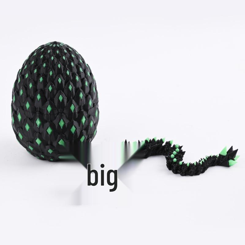 Светящееся Яйцо Дракона с Драгоценным Камнем 3D-Печать Подарочный Набор: Украшение и игрушка «Божественный Дракон»