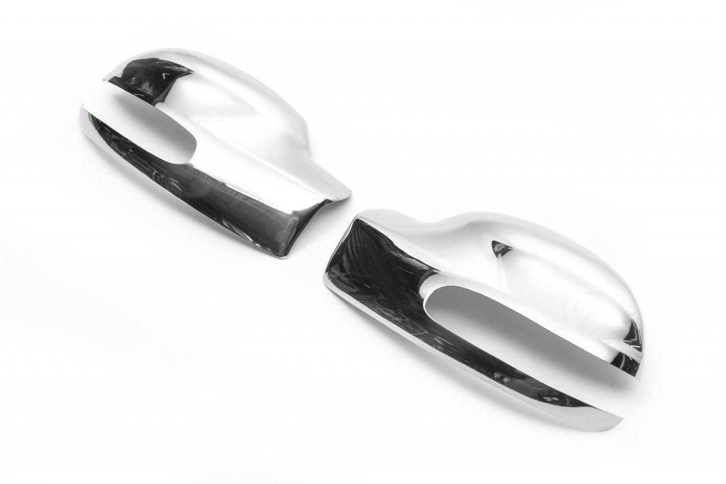 Covers for Mirrors (2004-2010, Viano, 2 Pcs, Stainless Steel) for Mercedes Vito W639