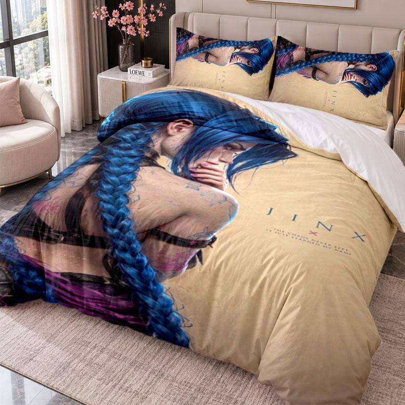 Arcane 3Pcs Bedding Set Duvet Cover With Two Pillowcases For Bedroom Home Decoration