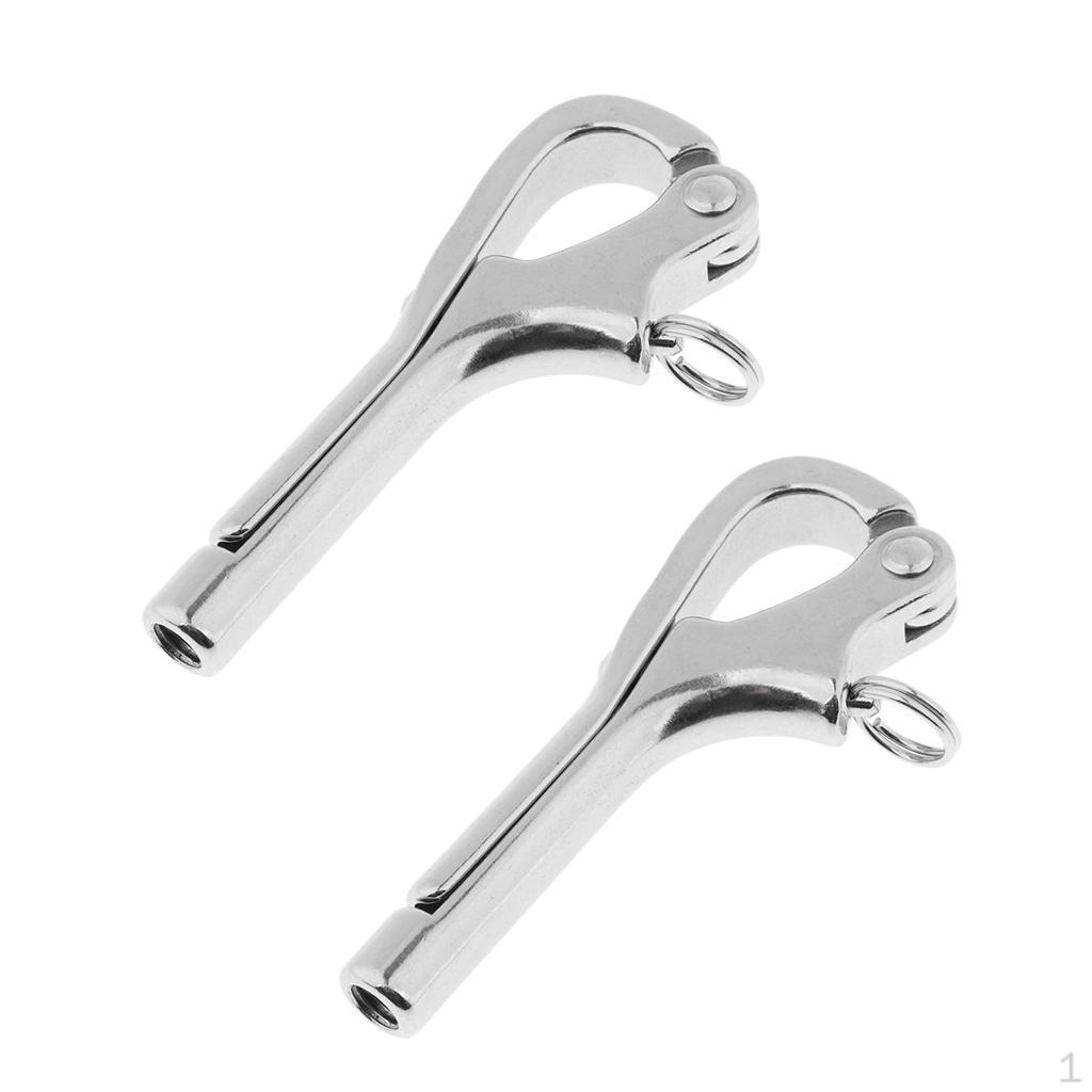 

2x 316 Stainless Steel Hook Fit For Marine Rail