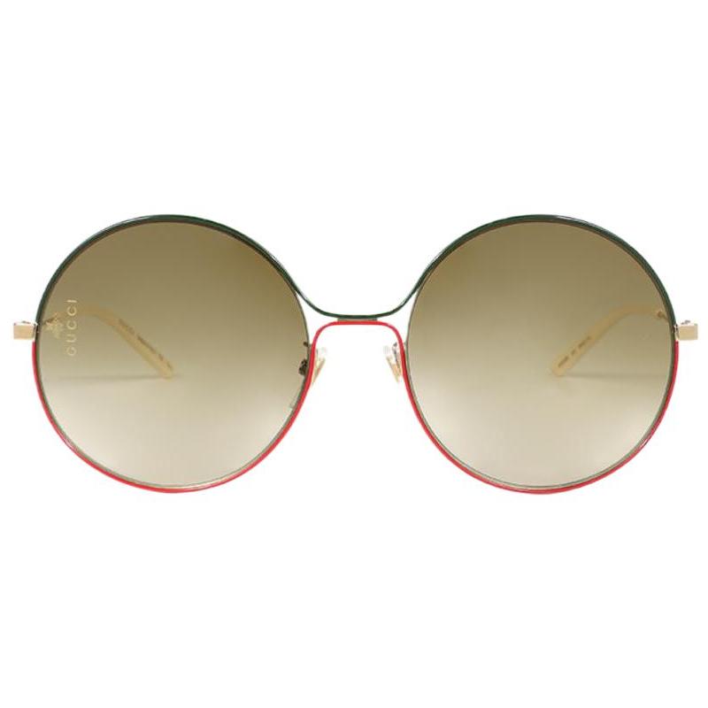 GUCCI Metal Round Vintage Tea Lenses Sunglasses Sunglasses Women's