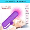 Small Vibrator for Powerful Electric Vibrator USB Flexible 10 Powerful Vibration Squirting Nipple Clitoral Adult Adult Japanese Instruction Purple