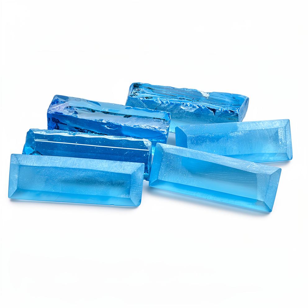 Lab-Created Aquamarine Loose Gemstone 2000 Ct Lot Uncut Raw Lab Verified Rough for Gem Collection