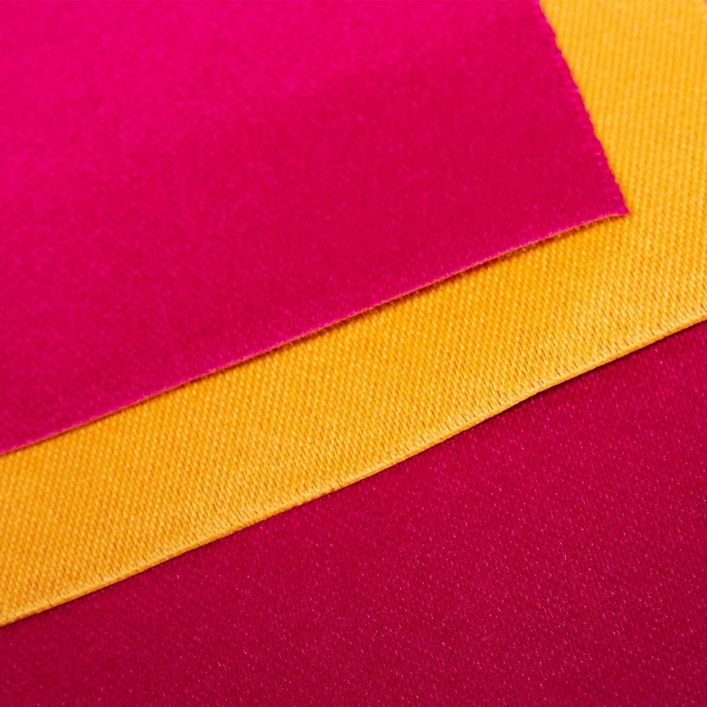 [KYOETSU] [Kyoetsu] Reversible Half-Width Obi for Yukata, Plain, Long Length, Women's (Cherry x Yellow)