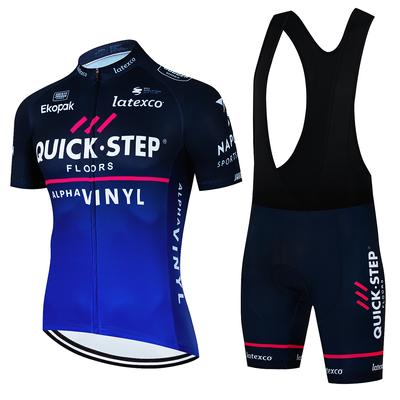 Cyklistický dres 2023 Quick Step Oblek na bicykel Dresy na bicykel Cyklistické oblečenie Priedušný MTB bicykel Cyklistický podbradník Súprava šortiek Maillot Ciclismo