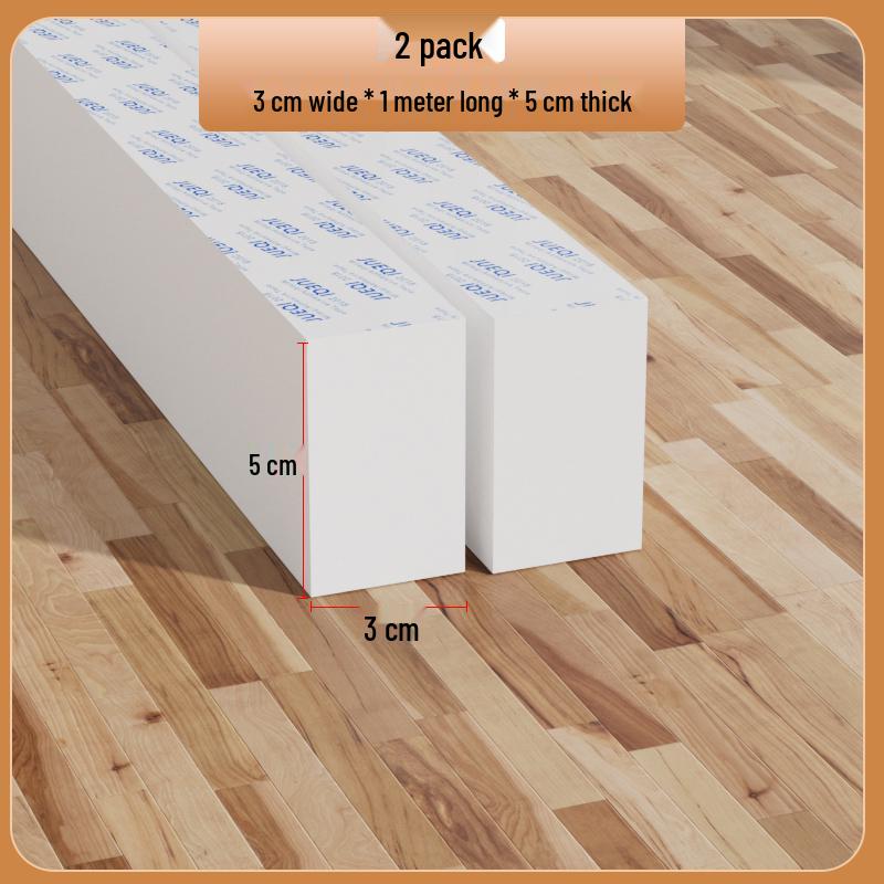 Samoprzylepny biały pasek z gumy piankowej: Uszczelka do drzwi i okien, amortyzująca, dźwiękoszczelna, podkładka antykolizyjna do urządzeń mechanicznych.