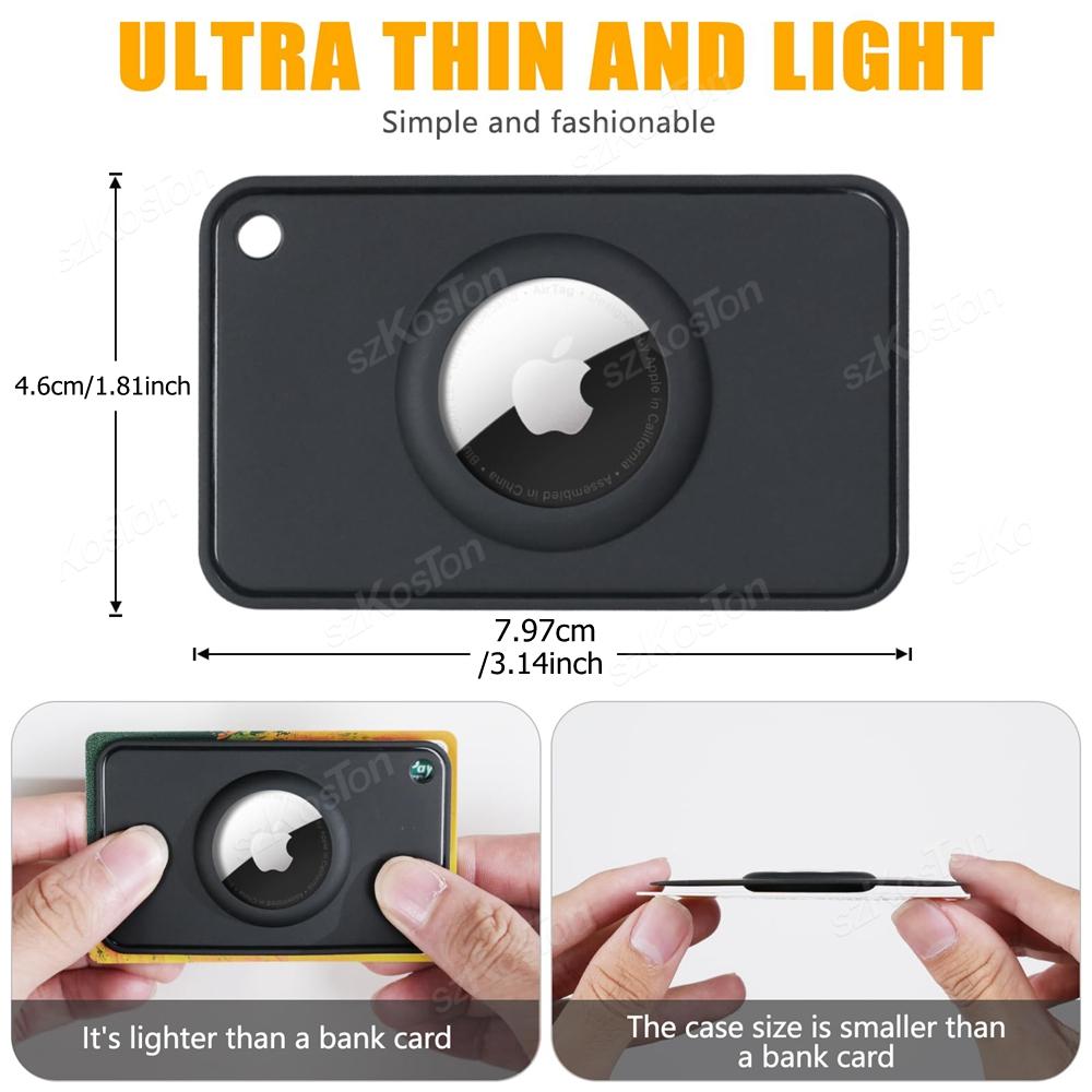 Card Protective Cover for Air Tag Wallet Holder for Apple Air Tags Wallet Card Insert for ID Bags Backpack Wallet Clutch Handbag