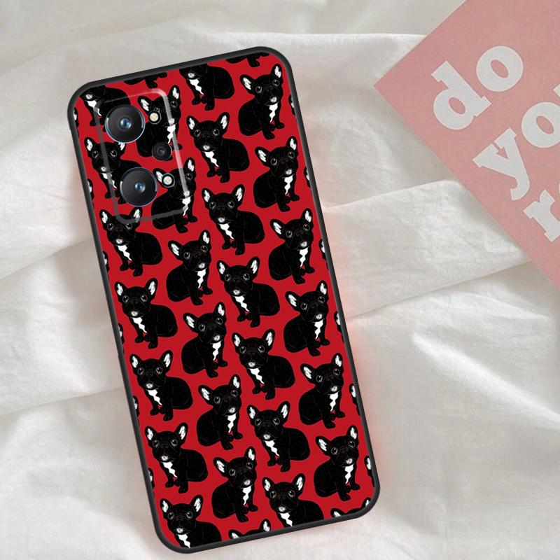 French Bulldog Dog Case For Realme C65 C67 C71 C63 C61 C55 C51 C53 C35 C75 11 12 13 14 15 Pro Plus GT6 GT7 Pro