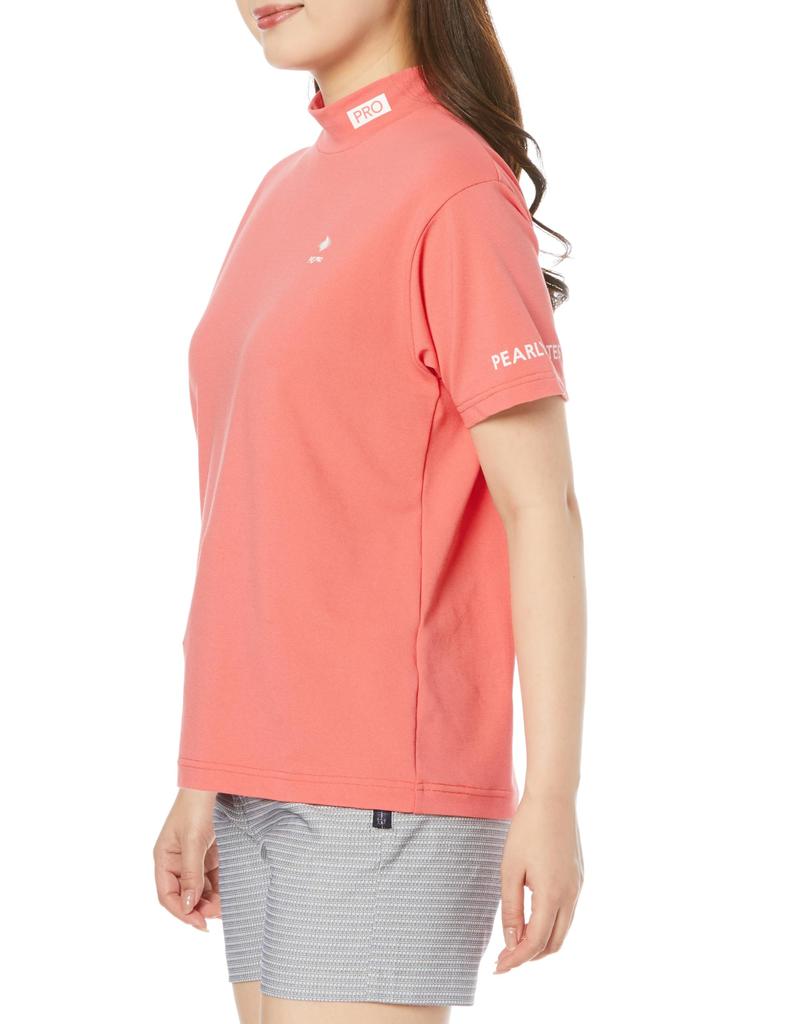 Shirt Golf Innerwear 0 [PEARLY GATES] Women's Short-sleeved High-neck (brand Logo) / / 055-4167308 091_Pink [S]