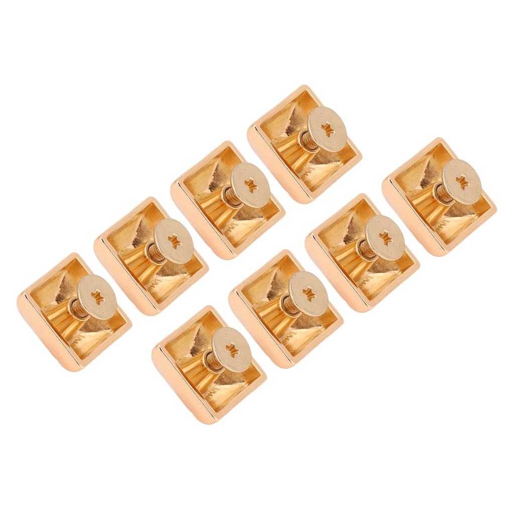 20 Sets Square Pointed Screw Rivets Set Zinc Alloy Pyramid Punk Leather Goods Bags Repair Kits for Binding 15mm