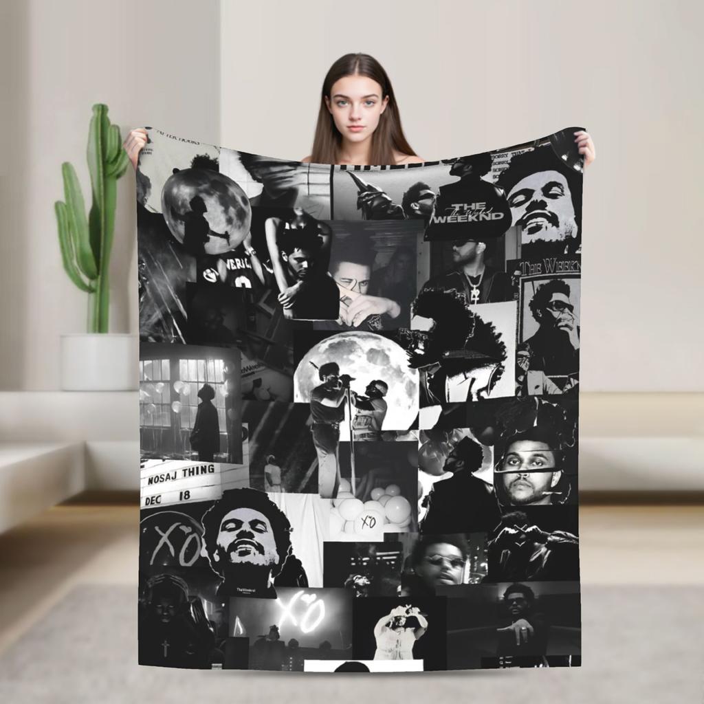 The Weeknds Super Soft Blankets Boy Girl Plush Bedding Throws Aesthetic Outdoor Flannel Bedspread Sofa Bed Cover