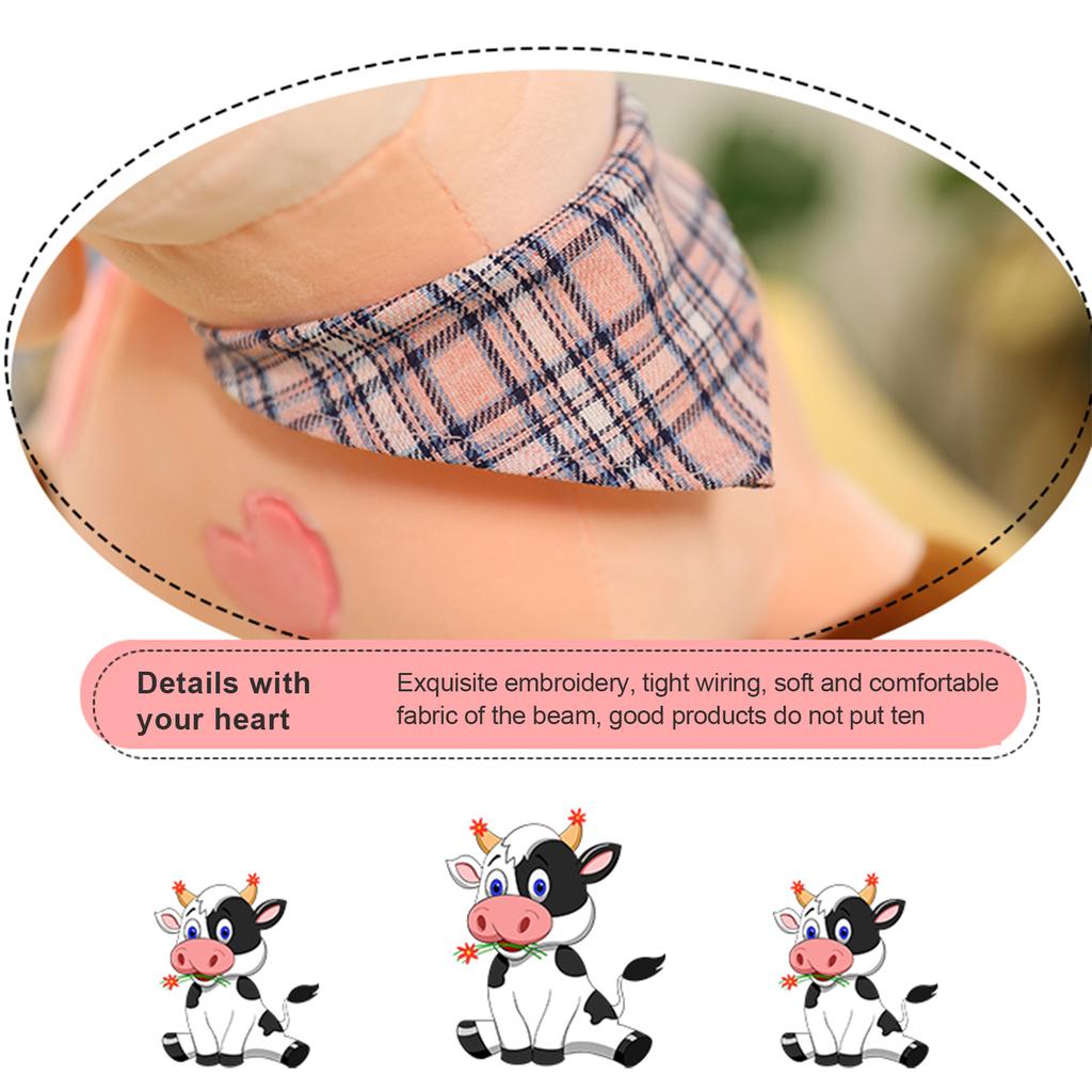 Niedliche Kälber Plüschtiere Superweiche Kuhpuppe Kinder Tierkreis Rinderpuppen Ornamente Geburtstagsgeschenk