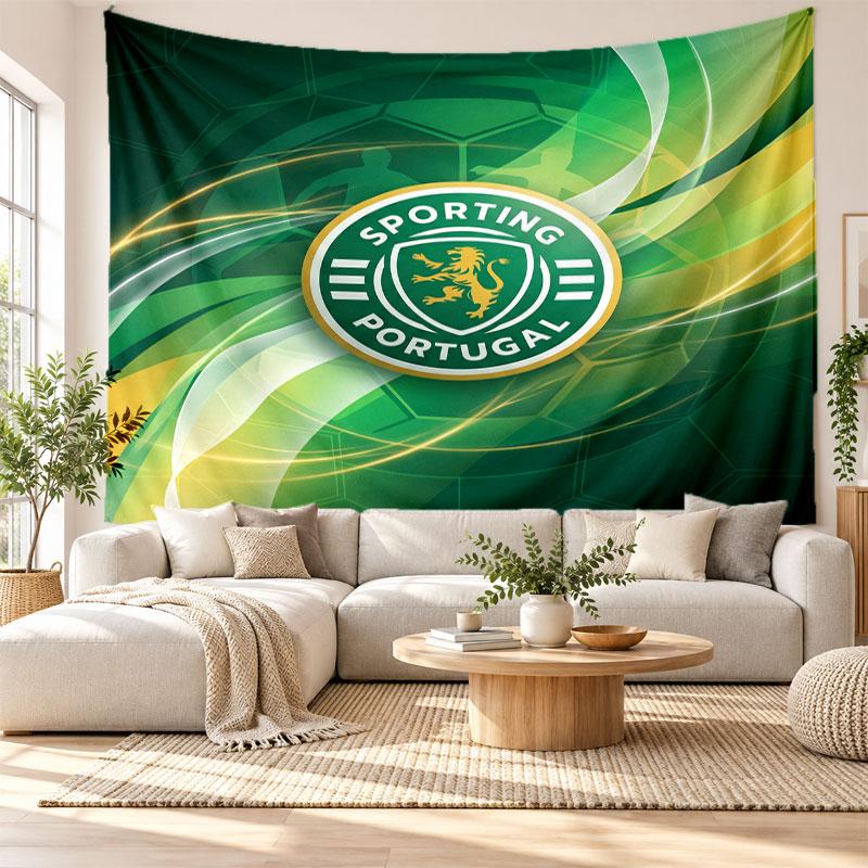 Sporting CP FC Wall Tapestry, Soft Fabric Wall Hanging, Decorative Backdrop For Bedroom Home Wall Art