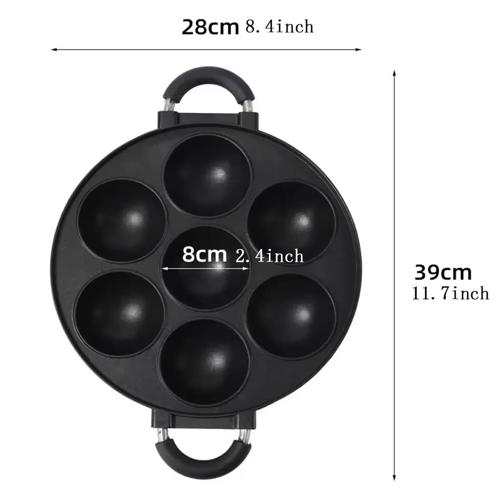Takoyaki Pan 20 Molds Takoyaki Maker Skillet Aluminum Alloy Nonstick Grill Pan Cooking Plate for Octopus Balls Pancake cake make