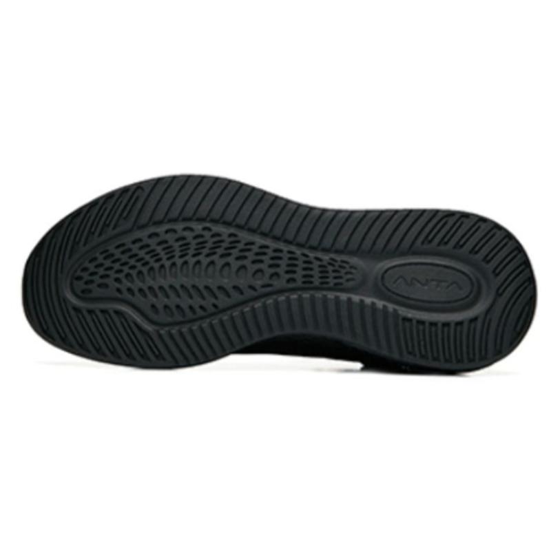 Anta C37+ Cushioned Anti Slip Wear Resistant Breathable Lightweight Low Top Casual Running Shoes Women's Black Sneakers 922235537-5