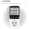 Multifunction Power Meter LCD Digital Wattmeter Energy Meter Socket 220V EU Plug Electric Cost KWH Smart Control Analyzer