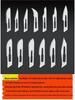 Carbon Steel Surgical Blades (Sizes 10-23) for Dead Skin Removal, Single-Sided