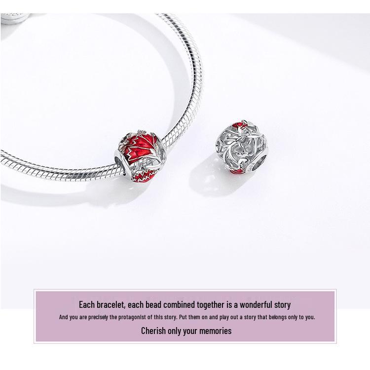Silver Ziyun New Year DIY Bracelet Kit: Sterling Silver Koi Blessing Beads