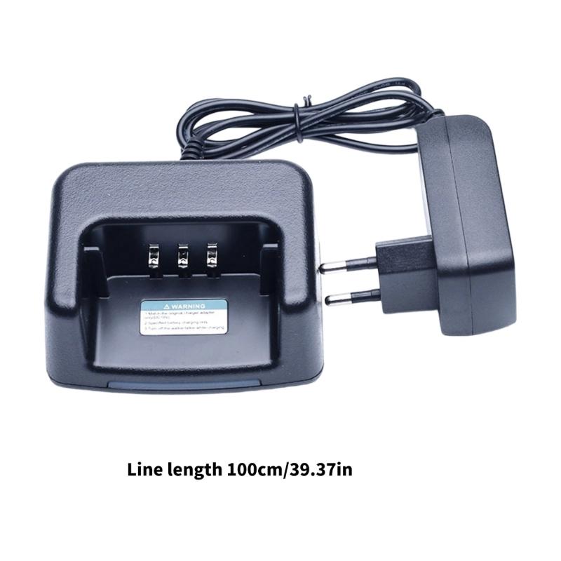 Portable ABS Construction Two Way Radio Chargers 2 Pin Power Adapter Overcharge Protections Travel Friendly