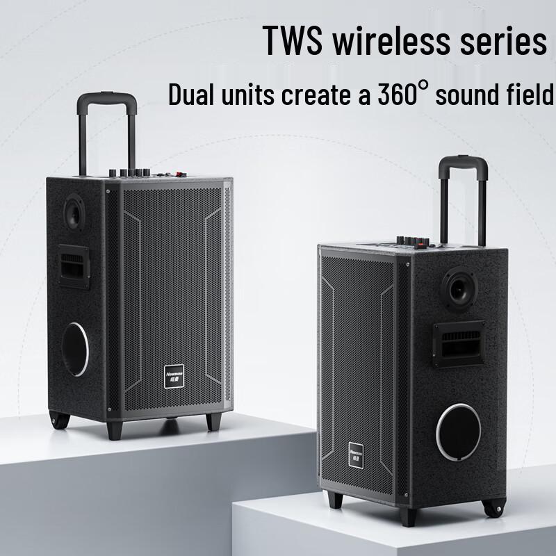 Newsmy N537 12-inch Portable KTV Bluetooth Speaker CN plug (adapter included)