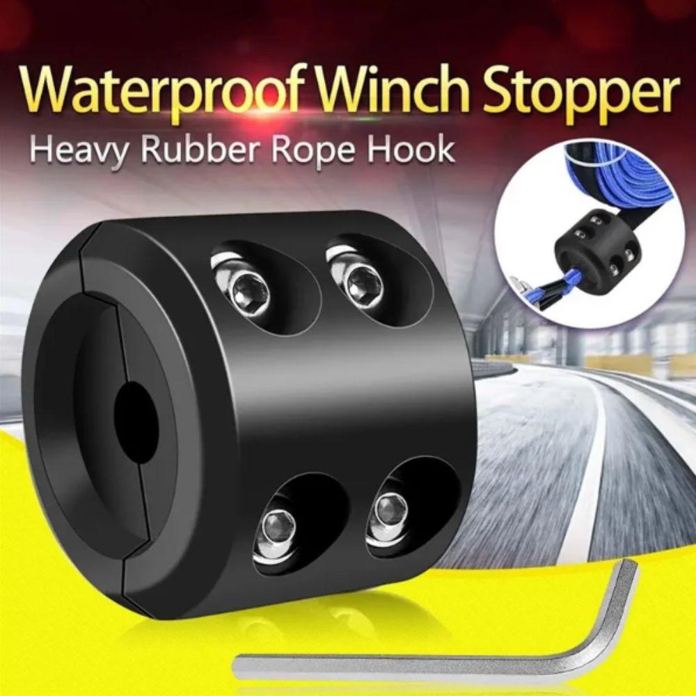 Rubber Material Rope Hook Black Color Heavy Duty Vehicle Accessory Waterproof  ATV Use