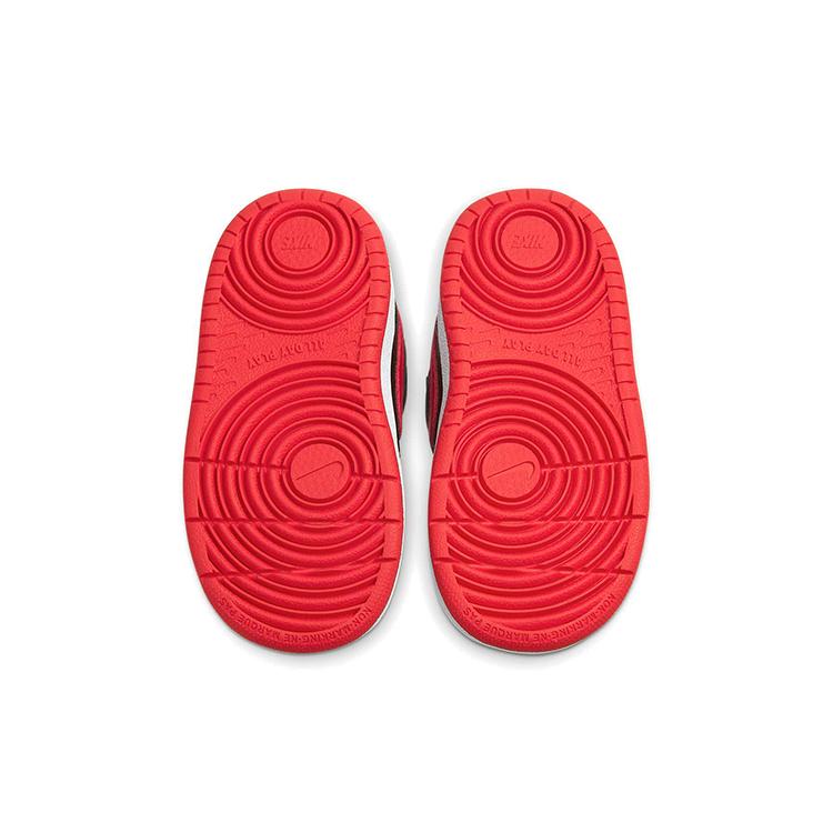 Nike Court Borough Low 2 Suola Antiscivolo Ammortizzazione Resistente all'Abrasione Mid top Scarpe da Skateboard Nero Rosso BQ5453-007