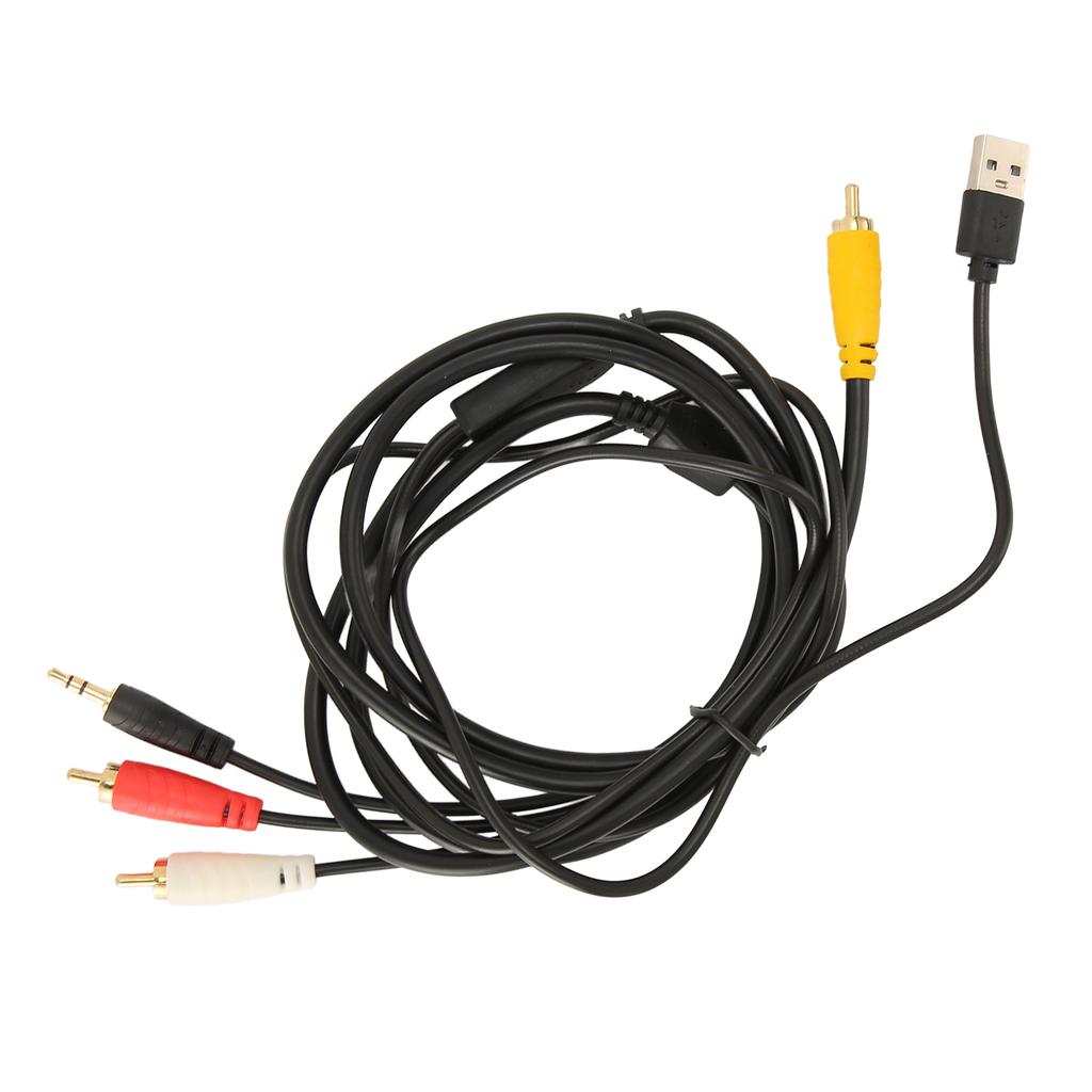 Digital Fiber Optical to Analog 2RCA 3.5mm Jack Stereo o Cable for TV DVD Network Set Top Box