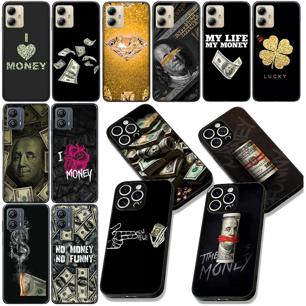 Moneys Dollars 100 Clover Protective Cover for Samsung Galaxy S22 S21 S20 FE Ultra Plus A35 A36 A37 A33 A34 A04 A71 Phone Case