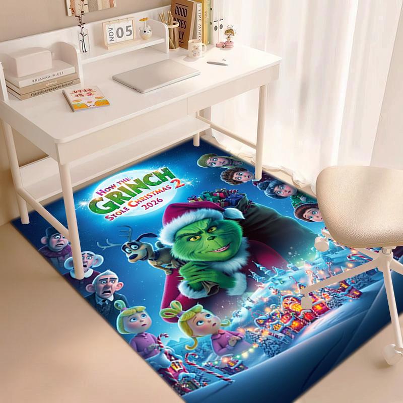 Christmas Gift Comedy Movie How the Grinch Stole Christmas carpet home living room decoration table and chairs anti slip door mat carpet A16