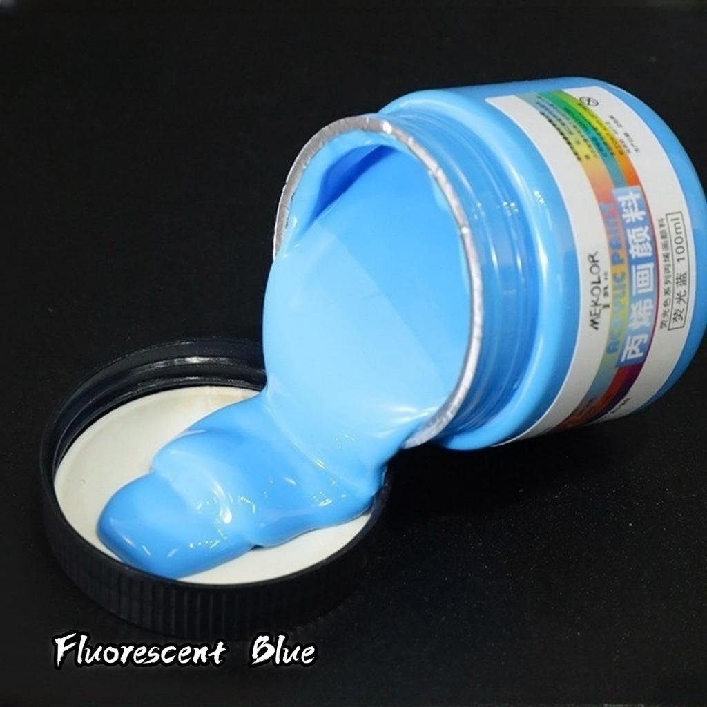 100ml Matte Acrylic Paint Bundle Premium Colors Non Crack Formula for Rock Painting Fabric Canvas Wood Crafts Waterproof Art Sup