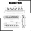 Power Distribution Block 48V DC Busbar Box 6 Post 300A Bus Bar Battery for RV Car Automotive