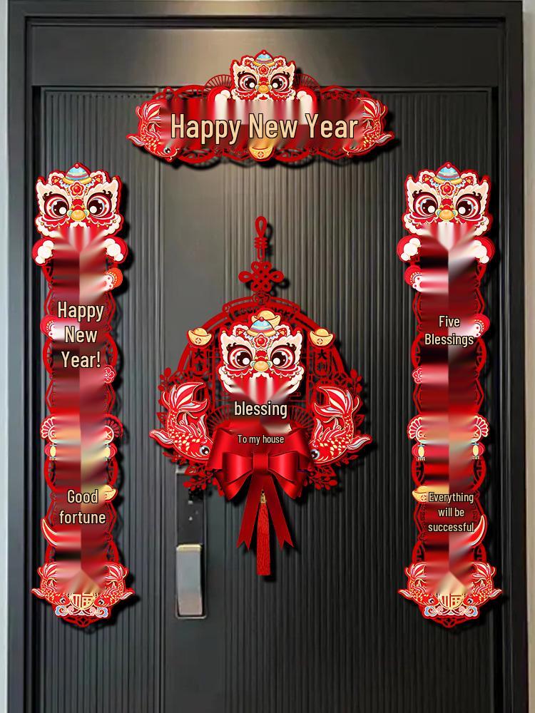 2026 Year of the Horse 3D Magnetic Spring Festival Couplets - Chinese New Year Fu Door Stickers & Home Decorations