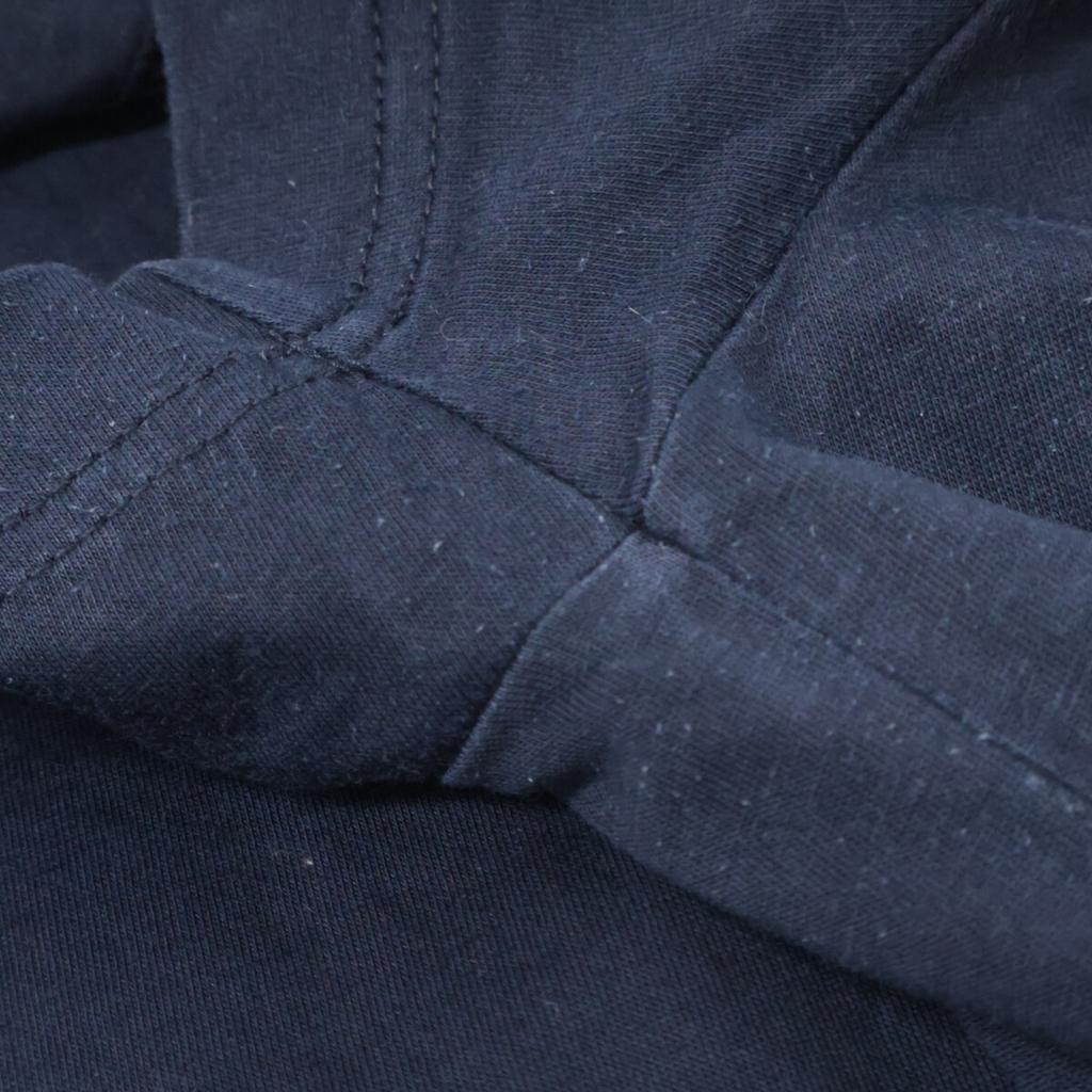 PRADA UMJ492 Navy Triangle Logo Crew Neck T-Shirt tops M NavyUsed