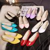 Fashion Women Candy Color Ballet Flats White Wedding Shoes Woman Flats Patent Leather Slip on Shoes Zapatos Mujer Ladies Boat Shoes224