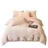 French Luxury Winter Fleece-Lined Velvet Bedding Set - Four-Piece High-Weight Double-Sided Fleece