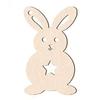 M-Modern-70PCS Unfinished Blank Wood Cutout Wooden Easter Bunny Shaped Wooden Easter DIY Wooden Craft For Easter Spring D
