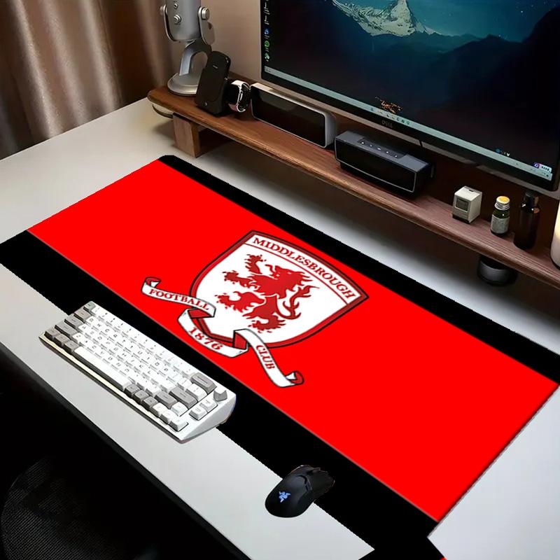 Football Club Middlesbrough Mouse pad Office Desk Mat, Gaming Mouse Pad Mousepad, keyboard pad,Heavy-Duty Non-Slip Rubber Backing, Gift
